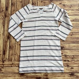LILLA P XS Stripe 3/4 sleeve dress